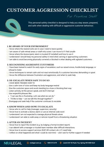 Environment & WHS Checklist - Individual (A4)